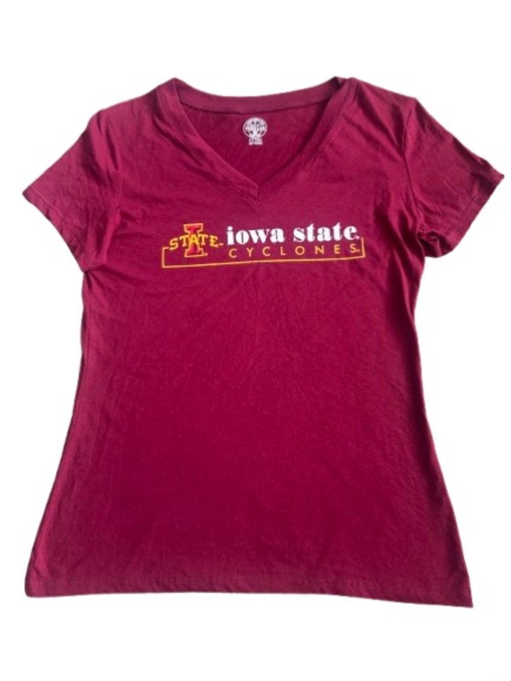 U4 NWT Women’s Iowa State Cyclones V Neck T Shirt - Size: Small